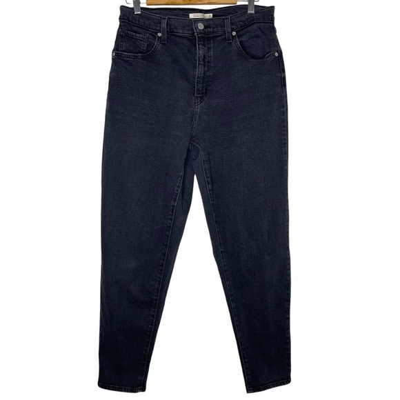Levi’s High Waisted Mom Jean Black Denim Classic Fit Size 31 - Picture 4 of 10